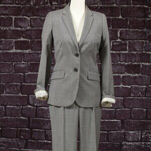 J Crew Gray Suit Jacket and Pants Size 0